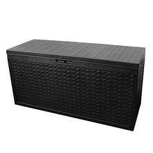 Baule da giardino grigio antracite 320L / 120x60x45cm cassapanca per cuscino mobili da giardino