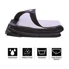 DONGKER Teloni Trasparenti, Telone Trasparente in Plastica Impermeabile 2m * 2m con Occhielli in Metallo per Tenda a Baldacchino, Barca, Camper o Copertura per Piscina