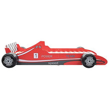 FAMIROSA Letto Bimbo ad Auto da Corsa 90x200 cm Rosso