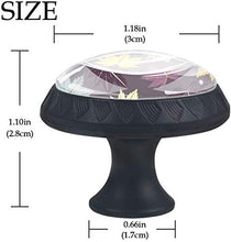 Aceri Giallo Viola Blu Colore scuro Pomelli per Porta Set di 4 Pomelli per Mobili Manopole per Cassetti Cucina Armadio Vetro