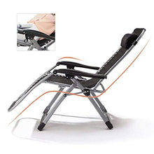 Hfyg Lettino Prendisole Sedia a Sdraio per Patio Pieghevole a gravità Zero Sedia da Giardino Pieghevole a Sdraio per Esterni da Campeggio con Cuscini 200kg Chaise Longue (Color : Brown)