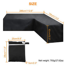 LKHF Set di divani da Esterno, copridivano ad Alte Prestazioni 286x286 cm, copridivano da Patio Impermeabile 600D, copriletto da Giardino a Forma di V