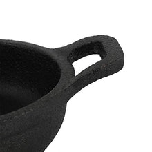 Tarente Mini Antiaderente Due Maniglie di Ferro da Cucina Padella Nero Kitchen Mestoli