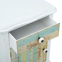vidaXL Tavolo da comodino, in MDF, 40 x 30 x 62 cm, colore: bianco