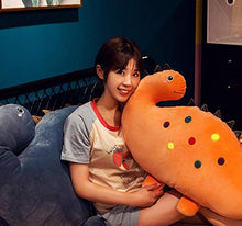 Ylight Bambole di Peluche di Dinosauro, Bambole Morbide per Dormire, Bambole con Cuscino, Regali di Compleanno per Le Vacanze, con Coperta,Giallo,150cm
