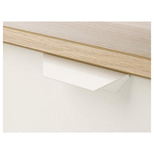 ASKVOLL cassettiera 2 cassetti 2 cassetti bianco effetto rovere tinto bianco/bianco