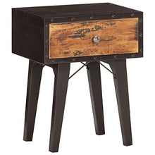 vidaXL Comodino 40x30x50 cm in Legno Massello di Recupero