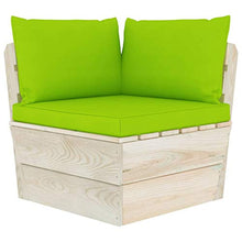 FAMIROSA Set Divani da Giardino su Pallet 5 pz con Cuscini Legno Abete-3467
