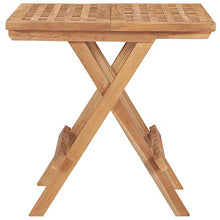 vidaXL Tavolo da Giardino Pieghevole 50x50x50 cm in Massello di Teak