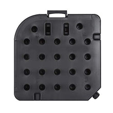 GOTOTO 4 Pezzi Base per Ombrellone da Esterno in Plastica, Quadrata, 50x50x8cm, Nero