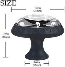 Black White Skulls Pomelli per Porta Set di 4 Pomelli per Mobili Manopole per Cassetti Cucina Armadio Vetro