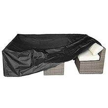 Cuore Telo da Tavolo per mobili Telo Oxford Telo da Giardino per Esterno Telo Impermeabile Antivento Resistente alla Neve Rivestimento Interno stabilizzato ai Raggi UV - Nero - 250x250x90CM