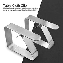 Clip per tovaglia, 6,5 x 5 x 1,5 cm, in acciaio inox 430, per picnic