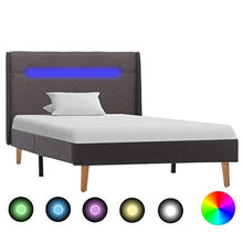 SKM Giroletto con LED Grigio in Tessuto 100x200 cm