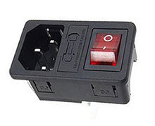 SaySure - 10A 250V Male Input Socket with Fuse Switch 3 Pin Power