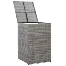 OUSEE Copribidone Singolo Spazzatua Antracite 76x78x120 cm Polyrattan