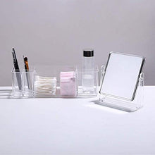 YYF - Specchio portatile per trucco, in acrilico, da scrivania, con specchio integrato, per la cura della pelle, semplice