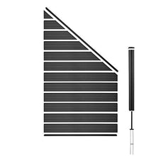 Mendler Pannello supplementare frangivento Obliquo DX Privacy Sarthe WPC 98cm Antracite