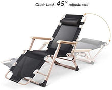 FACAZ Sedia Pieghevole reclinabile Zero-Gravity Multi-Funzione Lettino Prendisole Giardino reclinabile Terrazza Vacanza Sedia da Spiaggia con tampone di Cotone