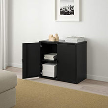 Armadio BROR con 2 ante 76x40x66 cm nero