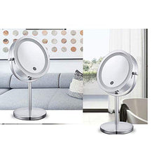 Specchio per Il Trucco, Specchi per Il Trucco del Bagno Specchi per la Doccia 10 X Ingrandimento 7 Specchio per Il Trucco bifacciale Lente d'Ingrandimento Indipendente Illuminato a LED