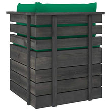 vidaXL Divano Angolare da Giardino su Pallet con Cuscini Legno di Pino