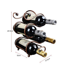 LHQ-HQ Wine Rack, Double S Wine Rack, Creativo Decorazione Wine Rack Mestieri Bronzo