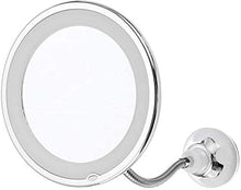 Specchio Specchi di Trucco vanità con luci per Il Trucco, 10x ingrandimento Portatile Regolabile a 360 Gradi Girevole