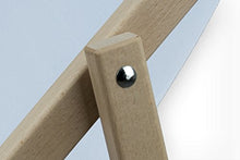 MultiBrands 2 sedie a sdraio in legno nero senza braccioli, pieghevoli, con rivestimento in tessuto intercambiabile