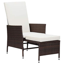 FAMIROSA Set Divani da Giardino 3 pz con Cuscini in Polyrattan Marrone
