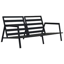 SKM Set Divani da Giardino 5 pz con Cuscini Alluminio Grigio Scuro A