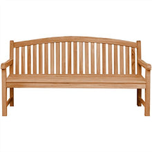 Panca da giardino Bari Teak in legno massiccio, larghezza 180 cm