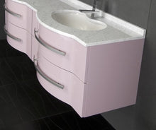 BagnoItalia Mobile Arredo Bagno cm180 sospeso con doppio lavabo disp. in 20 colori e specchiera Mobili 1 l