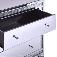 Beliani Credenza Moderna Specchiata Glam 3 Cassetti Effetto Diamante Contay