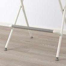 FRANKLIN sgabello bar con schienale, pieghevole 50x44x95 cm bianco/bianco