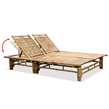 vidaXL Lettino Prendisole 2 Posti Schienale Regolabile Sdraio Lounge Giardino