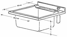 MONTEGRAPPA Mobile Lavatoio 60x60x85cm 2 Ante ASSE in Legno Marella Bianco con Cesto