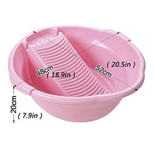GUTYRE Lavaggio Tavola, Lavabo E Tavola in Uno, Compresso Mediante Processo Termico, Robusto E Resistente all'Usura, Materiale Eccellente, Utilizzato per Lavare I Vestiti,Rosa
