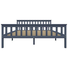 FAMIROSA Giroletto con 2 Cassetti Grigio in Massello di Pino 160x200 cm-0706