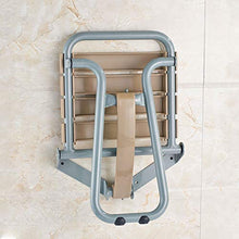 TLMYDD Sgabello Pieghevole da Parete for Bagno con braccioli Sgabello da Bagno
