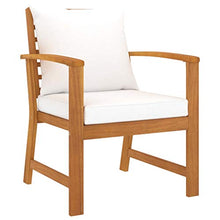 SKM Set Divani da Giardino 5 pz con Cuscini in Legno Acacia