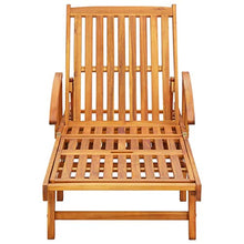 FAMIROSA Set Lettini Prendisole 2 pz con Tavolino in Massello di Acacia-7996
