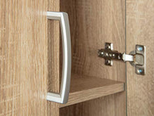 Esidra Altoona Armadio 2 Ante, Legno, Rovere, 70x34x189 cm