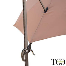 TheGoodGarden Ombrellone da Giardino inclinabile 3x3 in Alluminio Positano