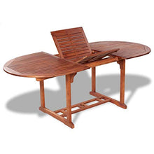 vidaXL Legno di Acacia Tavolo da Esterno Estendibile Tavola Arredo da Giardino