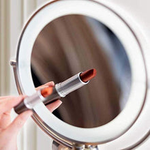 WZDD Specchio Ingranditore da Parete, Specchio da Trucco con Luce LED, 8 Pollici Double Sided Estensibile Specchio Cosmetico - per Toletta O Bagno
