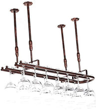 L.TSN Wine Bar Stile Semplice Ferro da Appendere Bicchiere da Vino Rack Decorazione a soffitto Scaffale Bar Storage (Dimensioni: 100 * 25 cm)