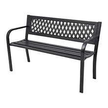 EBTOOLS Panchina da Giardino, Panchina Parco Panca da Picnic per Accomodare 2 Persone per Giardino o Terrazza, 118 x 50 x 75 cm