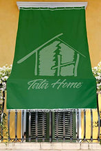 Tenda da Sole da Esterno per Balcone in Tessuto Resistente Misura cm 200x295 in 100% Poliestere con Anelli Dis. 5 Verde