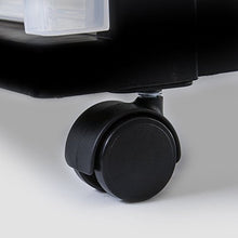 Iris Ohyama, Torre di stoccaggio, 3 cassetti da 30 L, con ruote, plastica robusta, ufficio, garage - Smart Wide Chest SWC-503 - Nero
